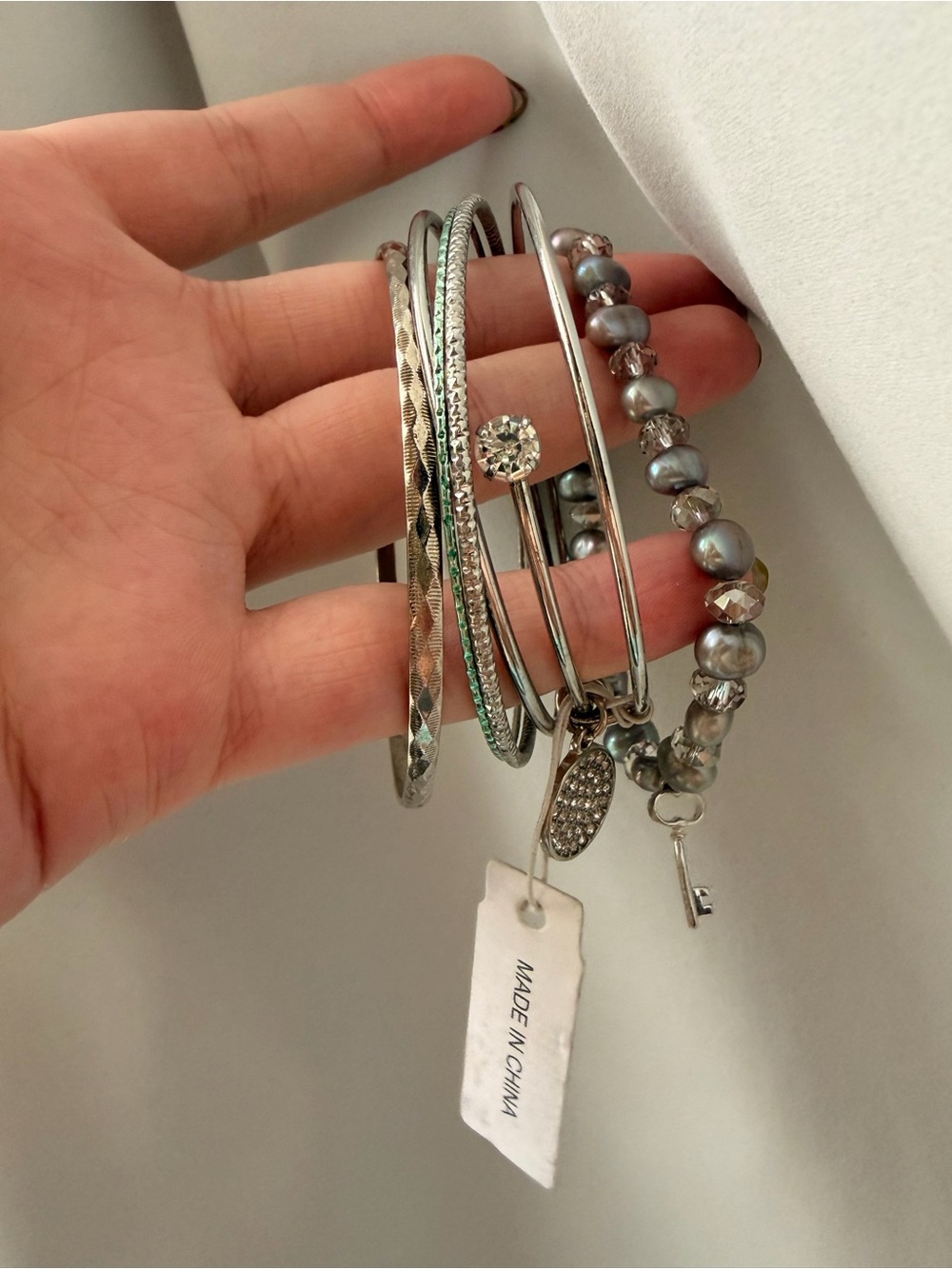 Silver Multi-Style Women Bracelet bundle